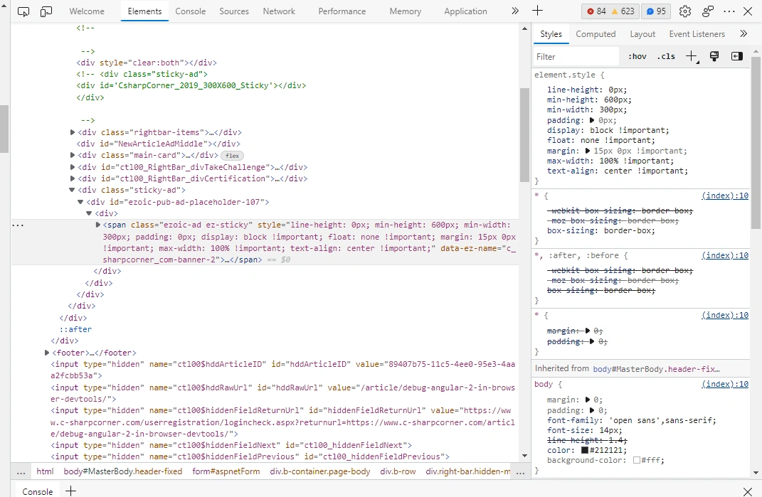 Debug Angular In Browser