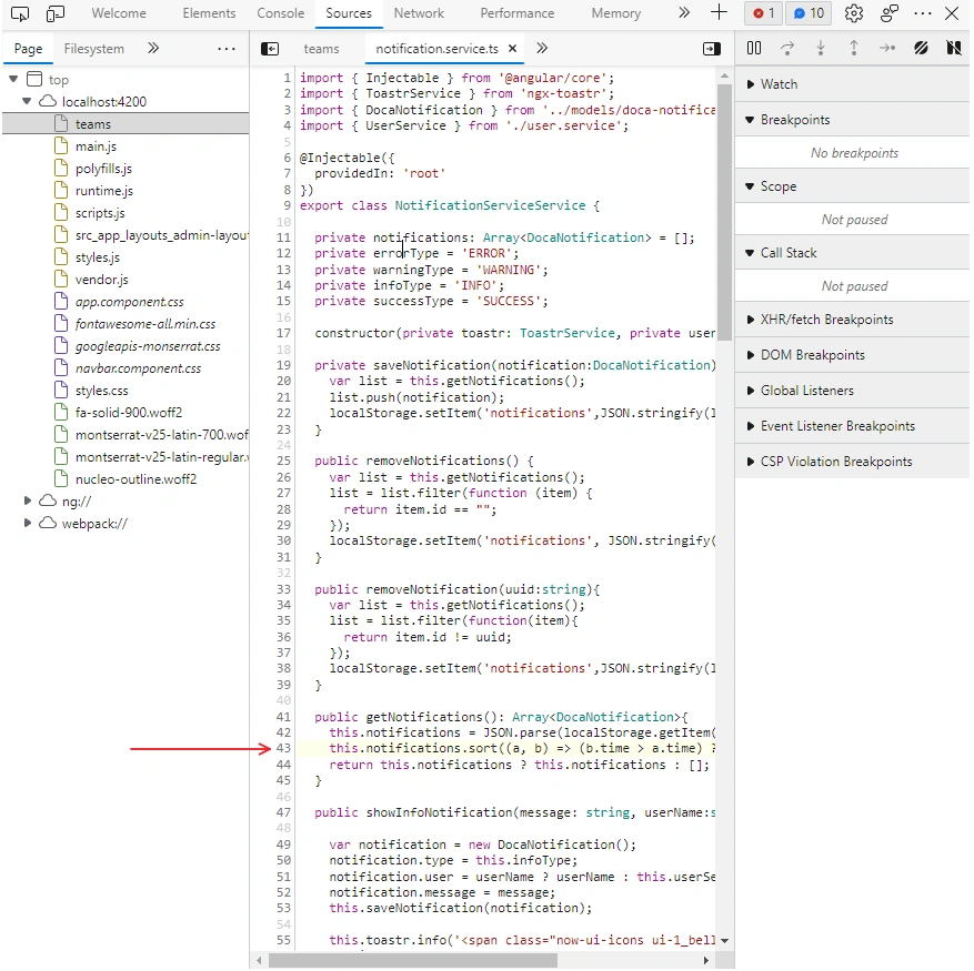 Debug Angular In Browser