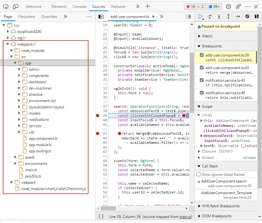 Debug Angular In Browser