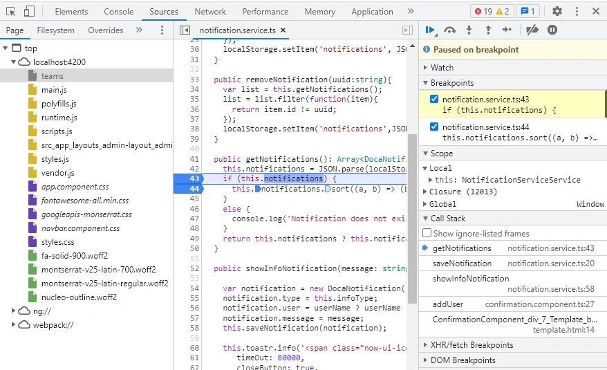 Debug Angular In Browser