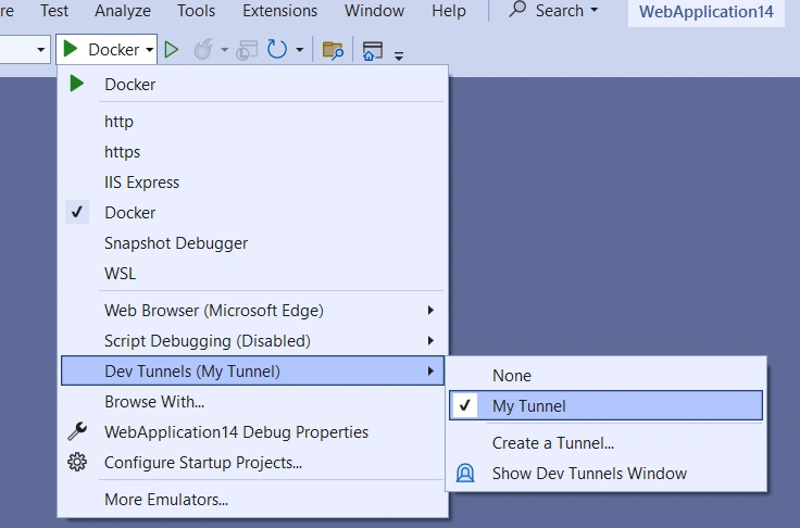 Docker Dev Tunnel