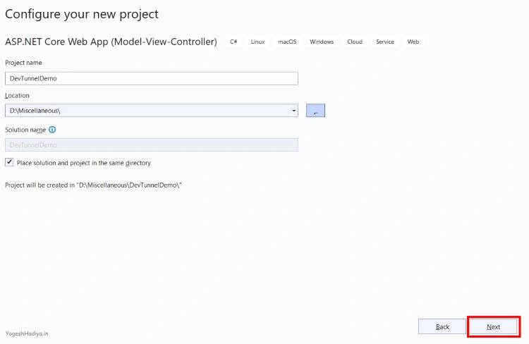 Debug Dot Net Core Project in Mobile Or Tablet using Dev Tunnels