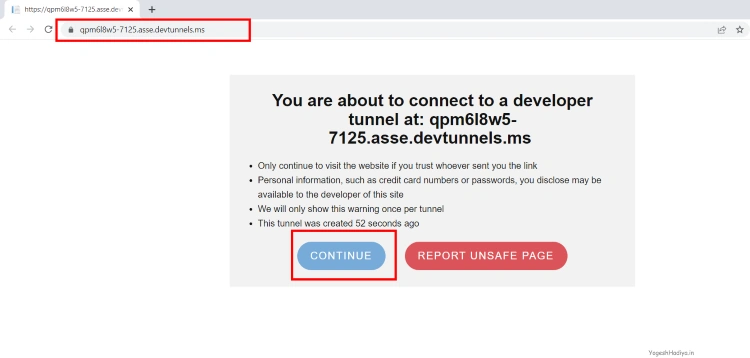 Debug Dot Net Core Project in Mobile Or Tablet using Dev Tunnels
