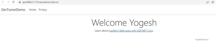 Debug Dot Net Core Project in Mobile Or Tablet using Dev Tunnels