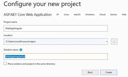 Configure your new project