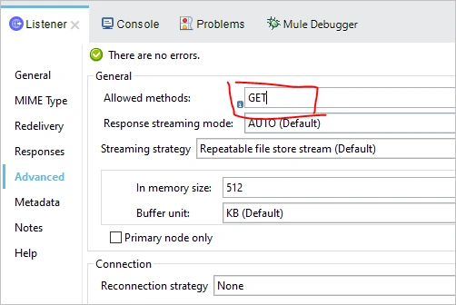 Default Error Handling Behavior of a Mule application
