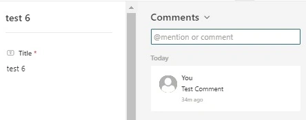 Test Comment