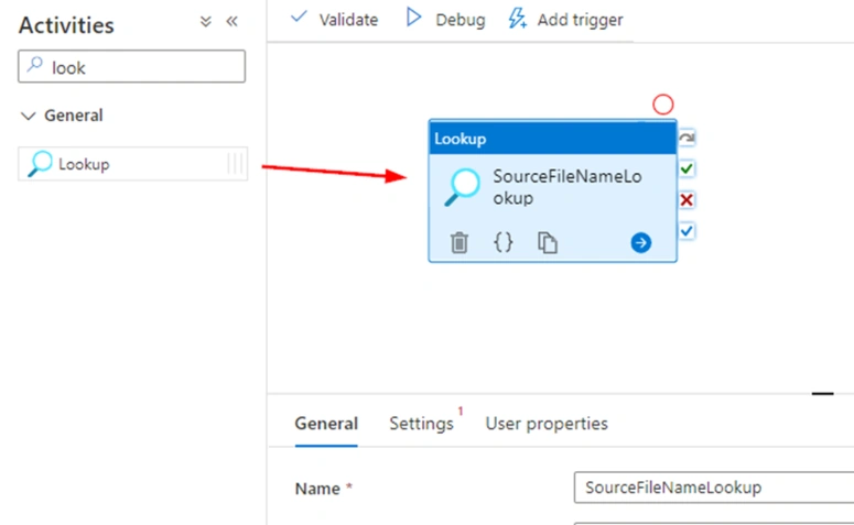 Delete files based on excel column name in Azure Data Factory