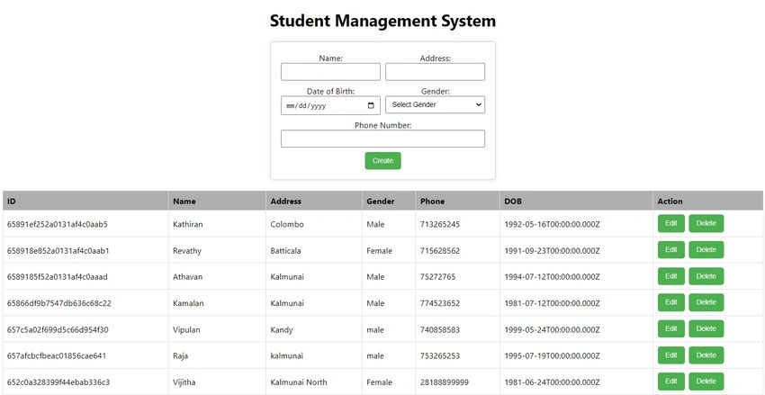 Student management system