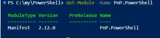 PnP PowerShell modules