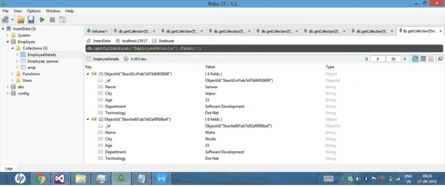 Delete Operation in MonGoDB Using Robo 3T