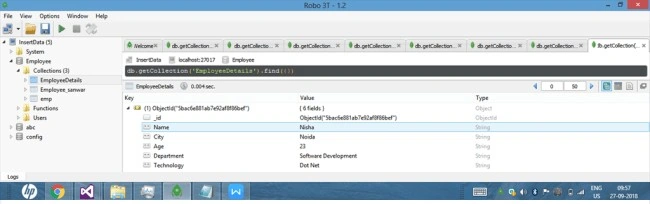 Delete Operation in MonGoDB Using Robo 3T