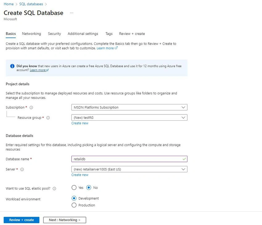 Azure SQL Database Service