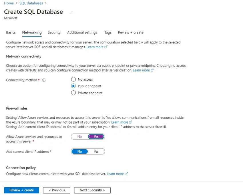 Azure SQL Database Service