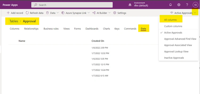 Demystifying Modern Approvals data storage in Dataverse