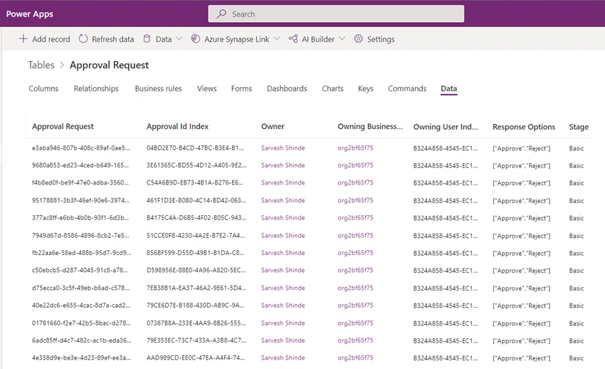 Demystifying Modern Approvals data storage in Dataverse