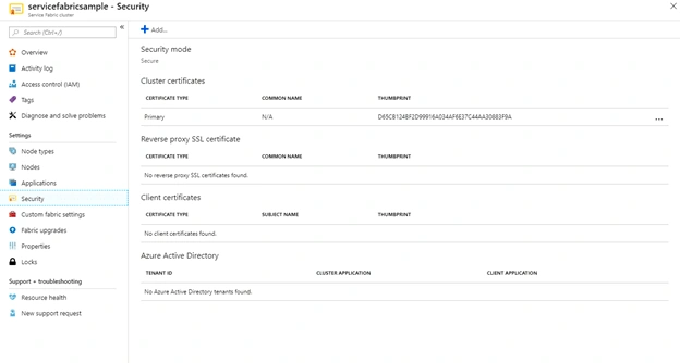 Demystifying the resultant objects from Service Fabric Cluster Creation