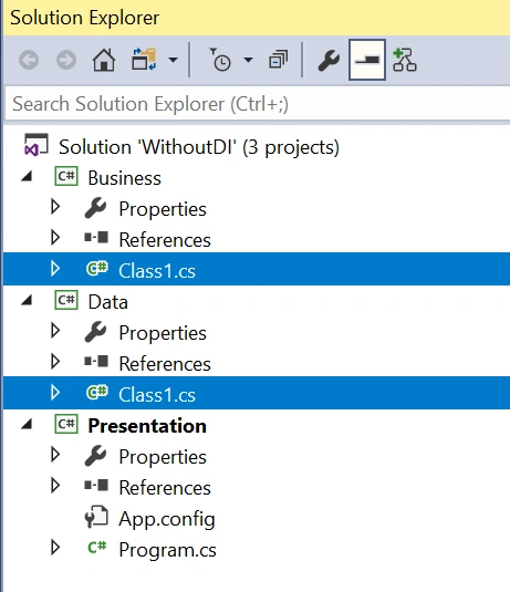 Dependency Injection Using Unity