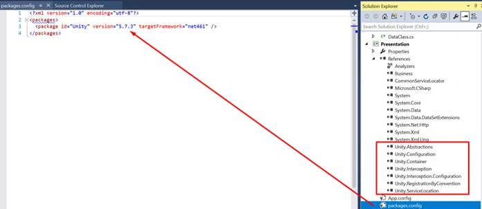 Dependency Injection Using Unity
