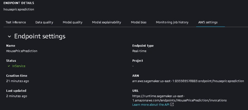 Deploy a Regression model through AWS SageMaker studio using Autopilot