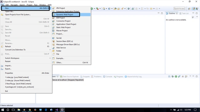 Eclipse Dynamic web project