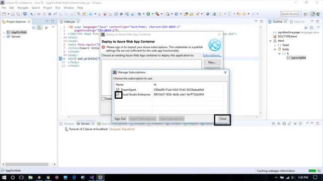 Azure Manage Subscription
