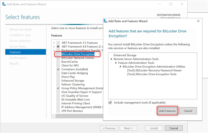 Deploy and Manage BitLocker on Windows Server