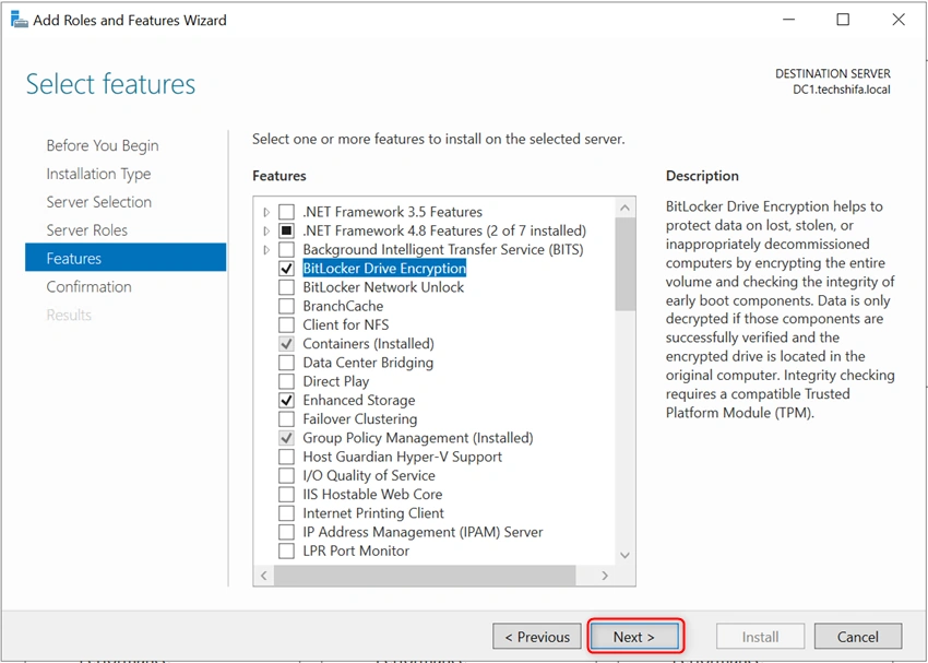 Deploy and Manage BitLocker on Windows Server