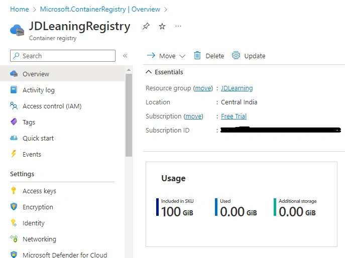 Deploy and Run .NET Core 7 Web API on Azure Container Registry and Container Instance
