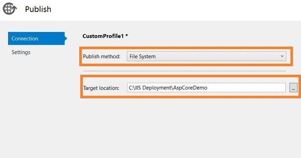 Deploy ASP.NET Core API application In IIS