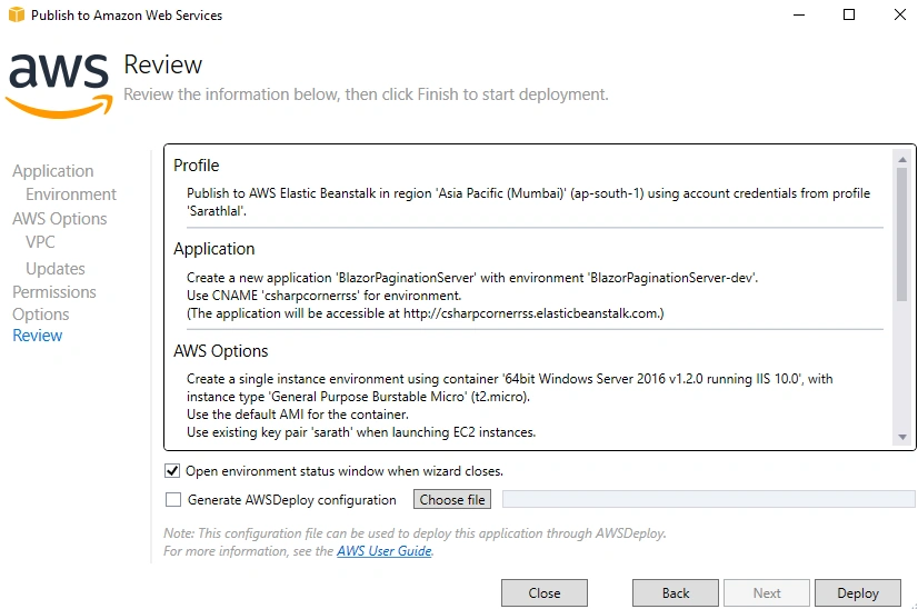Deploy Blazor Application On AWS Cloud Using Elastic Beanstalk