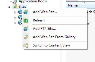 Adding FTP Site