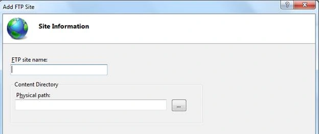 Setting site name