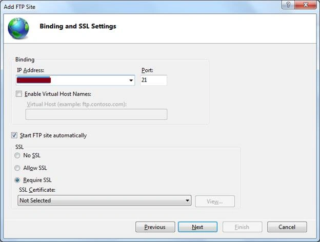 SSL settings