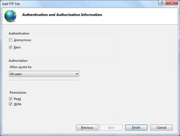 Authentication credentials