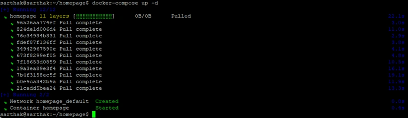 docker-compose up