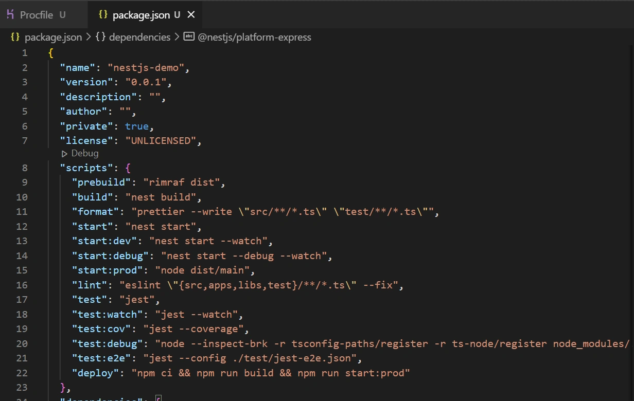 Deploy NestJS application on AWS