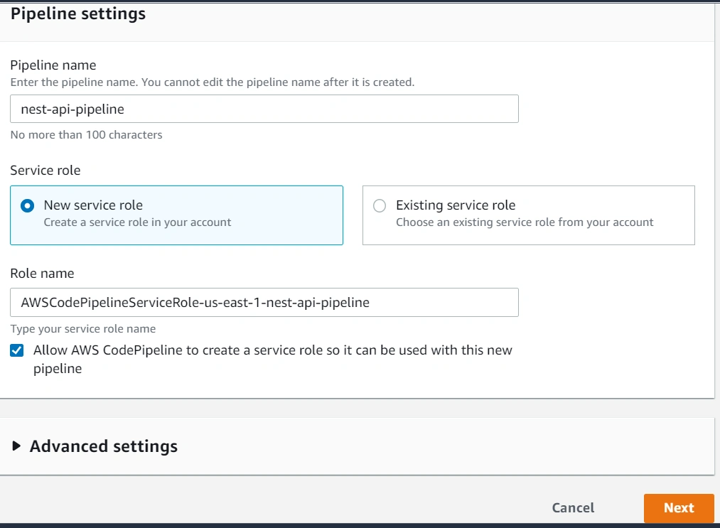 Deploy NestJS application on AWS
