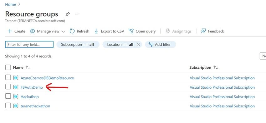 How to build and publish a .NET Core API to perform CRUD operations on Azure Cosmos DB (SQL API) and secure it using Facebook Authentication