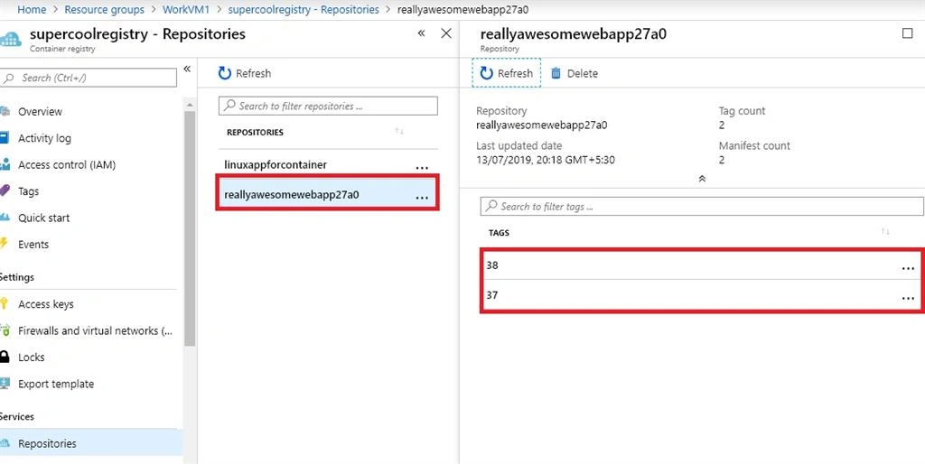 Deploy .NET Core Application To Linux Containers On Azure Web App using Deployment Center