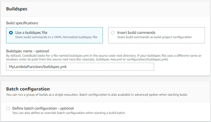 Deploy .Net Core AWS Lambda Function using AWS CodeBuild Pipeline