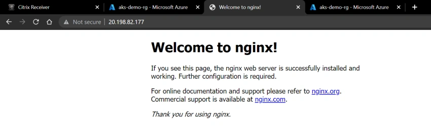 Deploy nginx container on to Kubernetes cluster