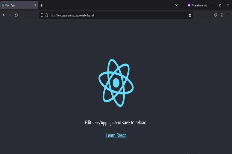 ReactJS App to Azure App