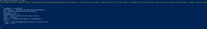 Deploy Resources (Resource Group, Virtual Network and Subnet) in Azure via Terraform