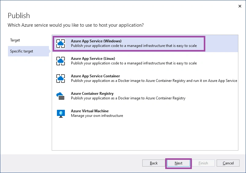 Publish Azure
