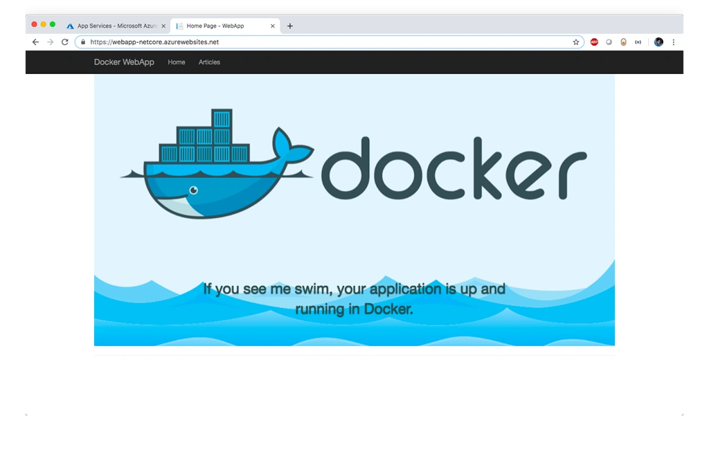 Manually deployed application