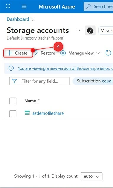 Storage account