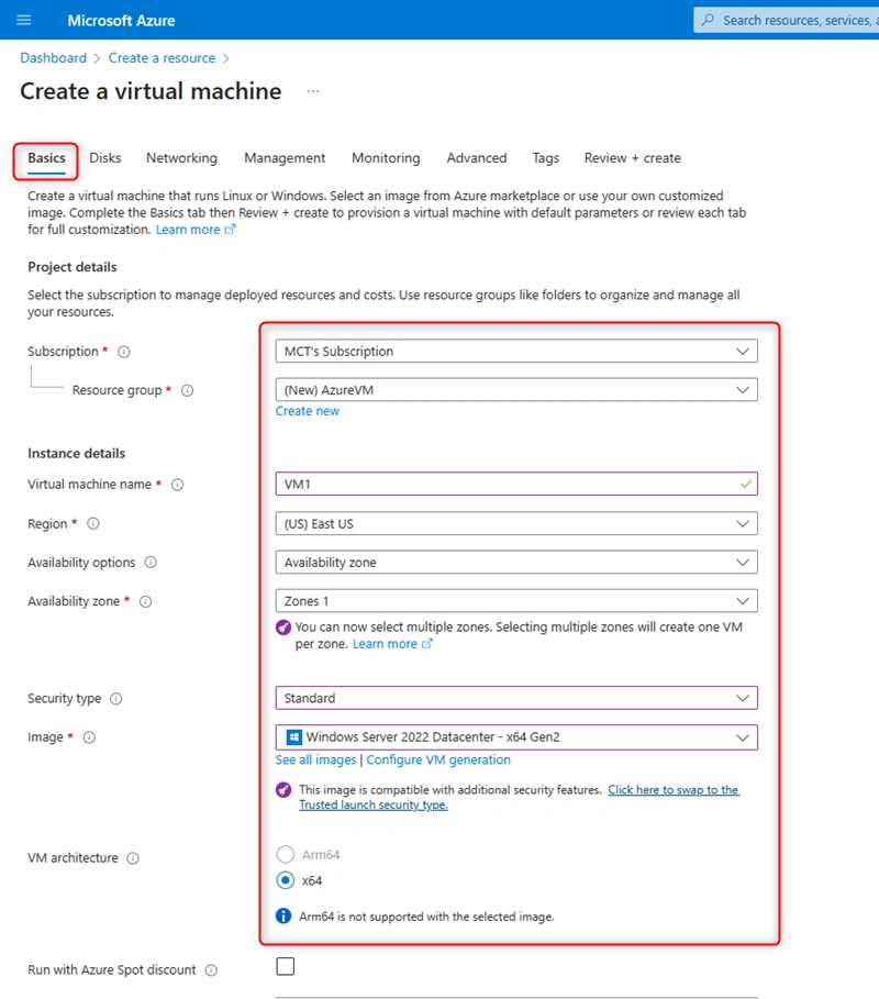 Create a Virtual Machine