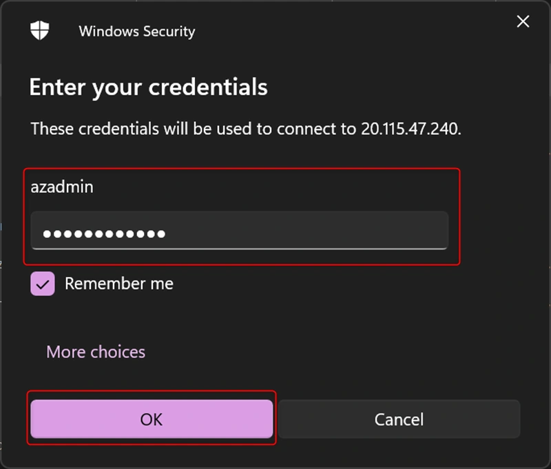Login Credentials
