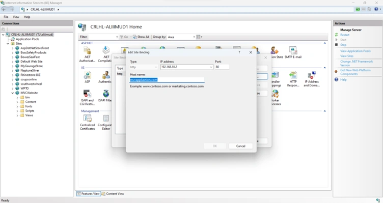 Deploying Asp.net MVC Application on IIS Server